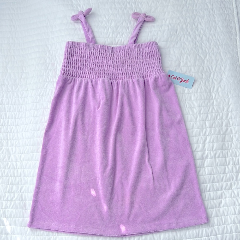 NWT! Purple Terry Swim Cover-Up Dress from Cat & Jack